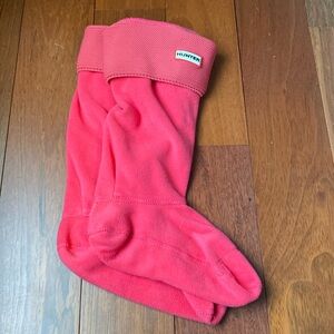 Hunter Boots Knit Pink Socks